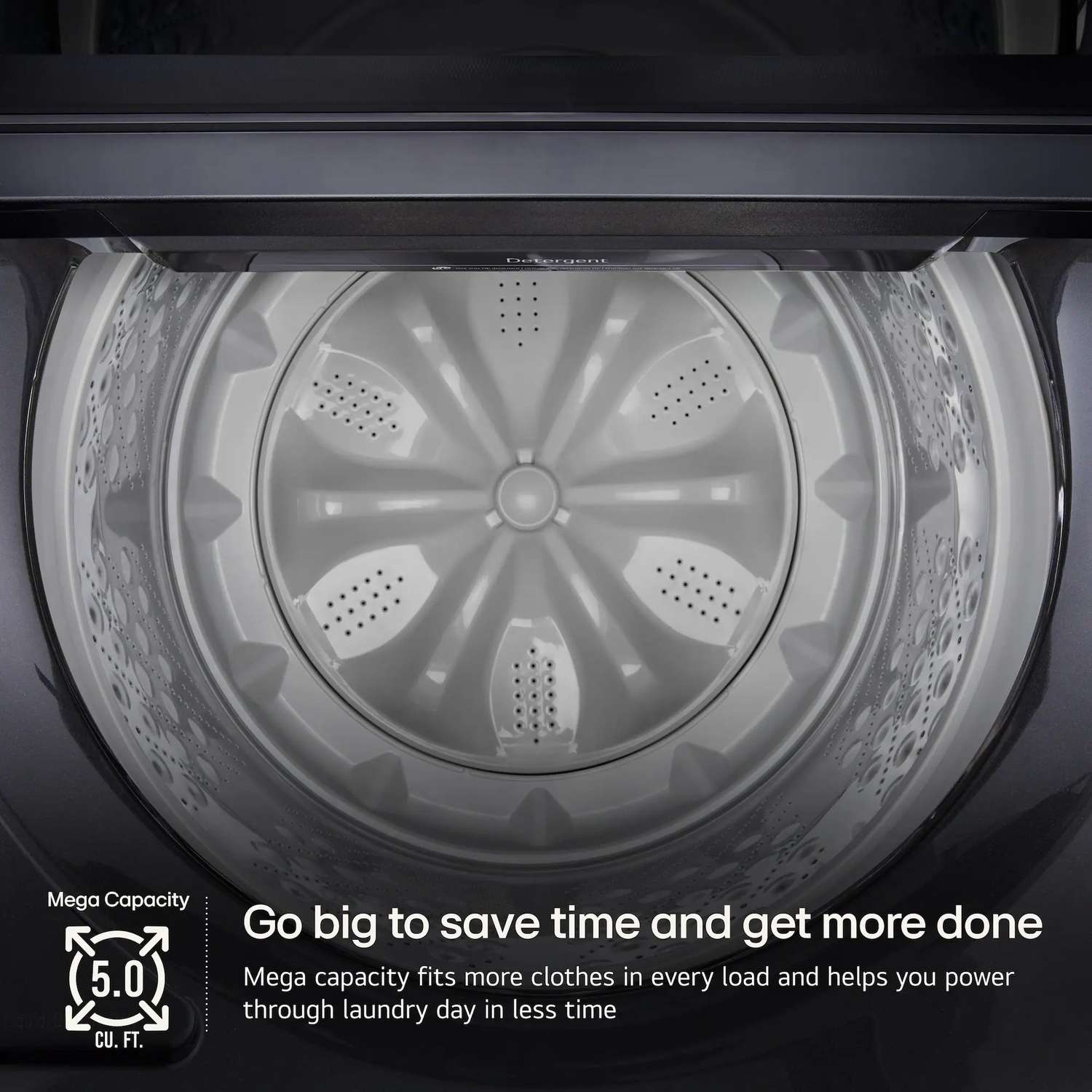 Package - LG - 5.0 Cu. Ft. High-Efficiency Smart Top Load Washer with Easy Unload and 7.3 Cu. Ft. Smart Electric Dryer with Sensor Dry - Platinum Black