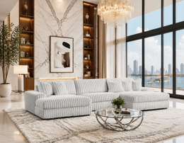 XL SUNDAY2 - GRAY 3PC Sectional