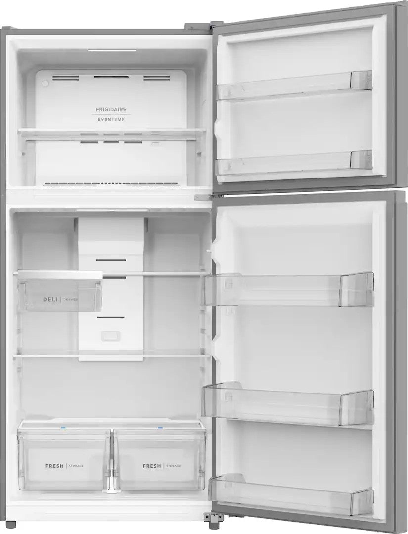 Frigidaire - 30 in. Wide 19 Cu. Ft. Garage Ready Top Freezer Refrigerator - Fingerprint-Resistant Stainless Steel Look
