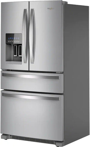 Whirlpool - 36 in. Wide 25 cu. ft. Wide French Door Bottom Mount Refrigerator with Two-Tier Freezer Storage - Stainless Steel