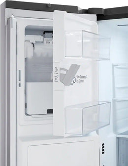 LG - 36-in Counter-Depth MAX 25.5 Cu. Ft. French Door Smart Refrigerator with Ice Plus - PrintProof Stainless Steel Look