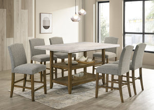Lola20 - (GENUINE MARBLE) Table with 6 Chairs