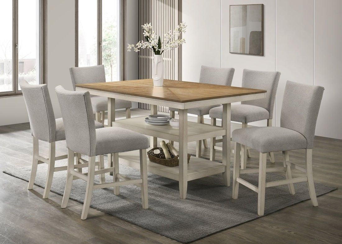 Marton - Counter Height Table with 6 Chairs