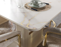 Santana Ivory 7-Piece Dining Set