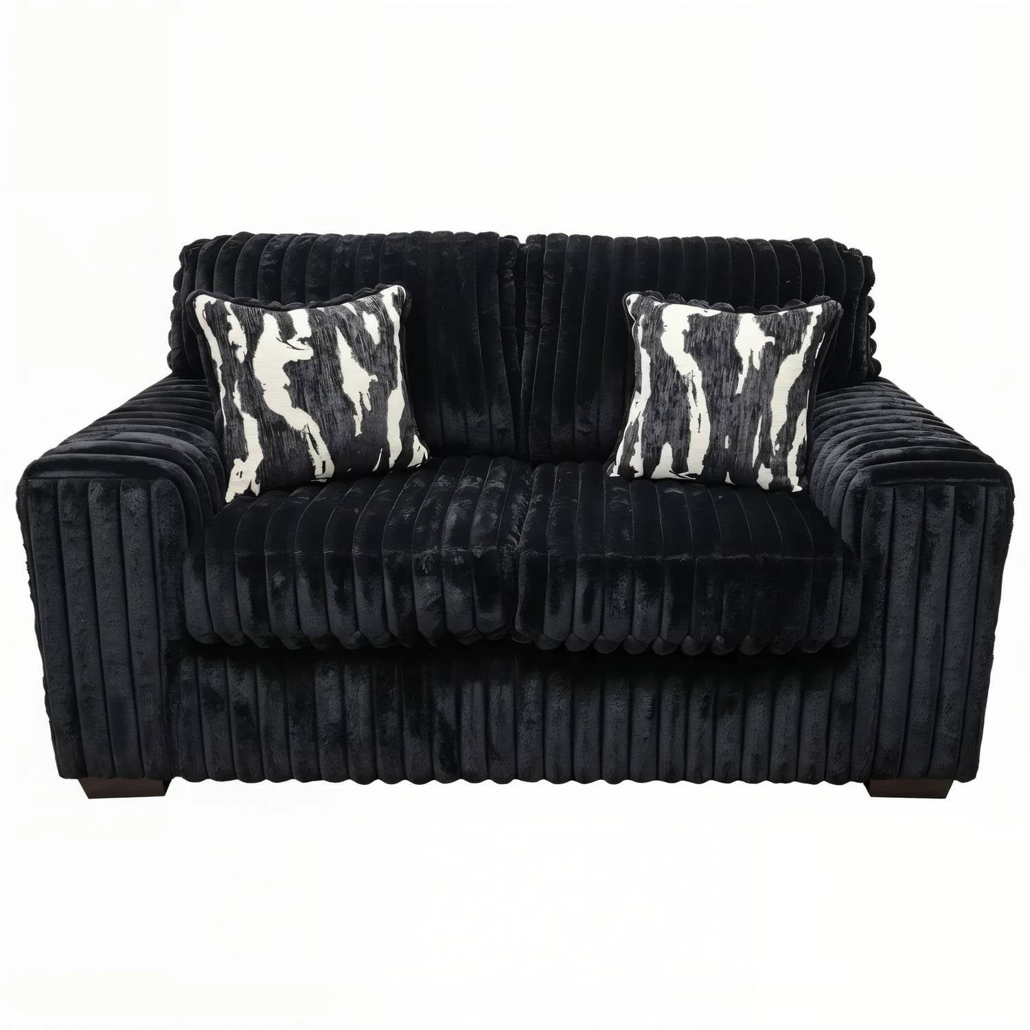 S319 Sofa and Loveseat (Black)