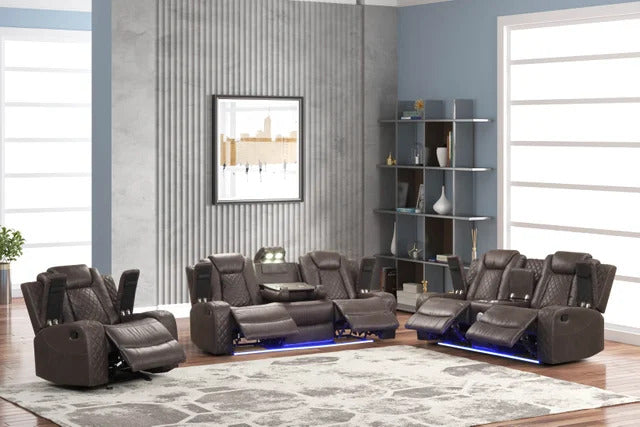 Luz Chocolate - 3PC Reclining Set