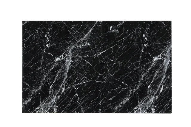 1220 Onyx - (FAUX MARBLE) Dining Table with 6 Chairs