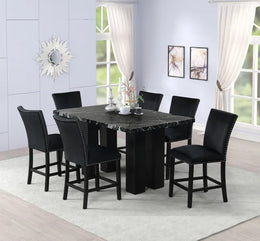 2220 Onyx - (FAUX MARBLE) Counter Height Table Set