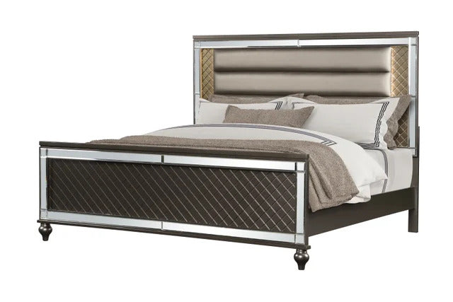 Stars Charcoal - 5PC Bedroom Set Queen