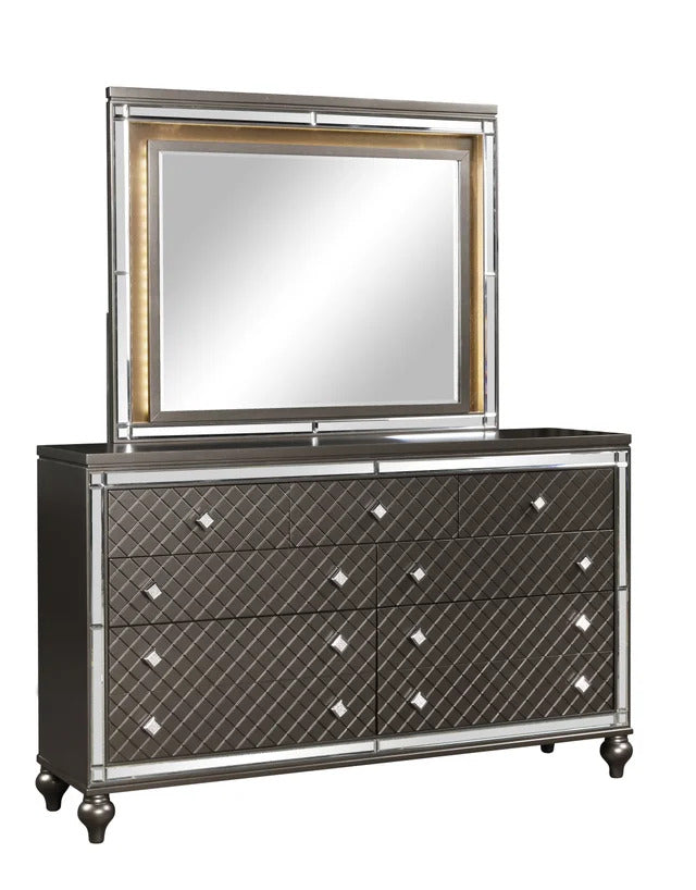 Stars Charcoal - 5PC Bedroom Set Queen