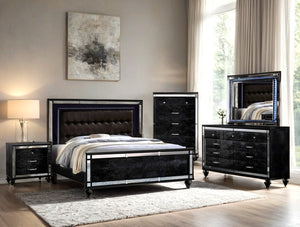 Blanca2 Black Bedroom Set King