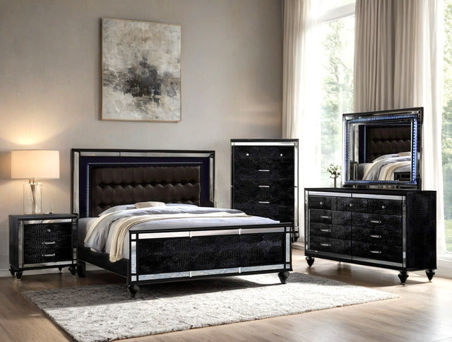 Blanca2 Black Bedroom Set King
