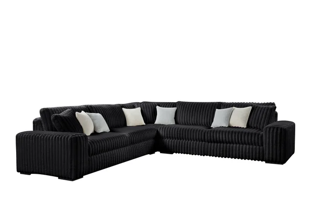 MARSHMALLOW Black OVERSIZED Sectional