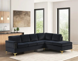 Vogue2 Black Sectional
