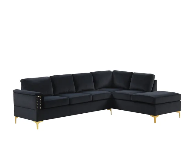 Vogue2 Black Sectional