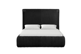 Diana Black Platform Bed - Queen, King