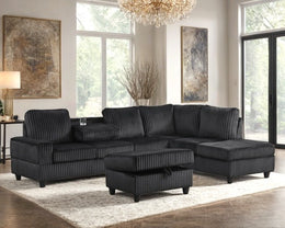 48Heights Reversible Sectional with Ottoman Set