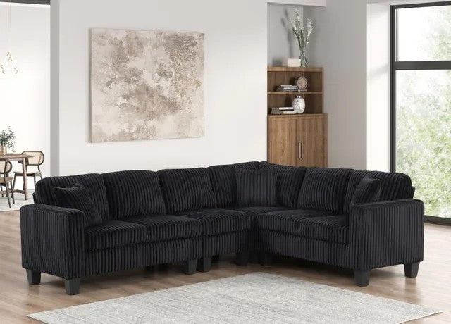 Logan2 Onyx - Reversible Sectional
