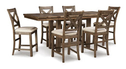 D631 - Counter Height Table + 6 Chairs Set **NEW ARRIVAL**