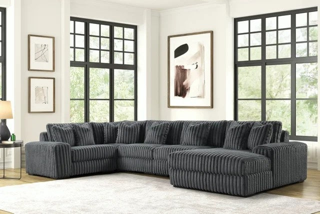 SEASONS2 CHARCOAL 5PC Sectional