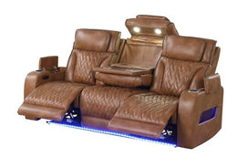 DUBAI 3PC Brown Power Reclining Set