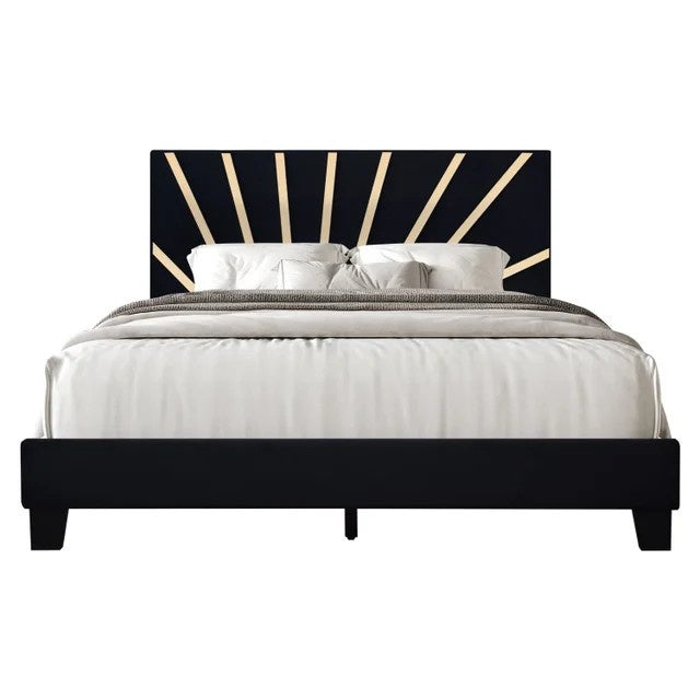 Nico Black Platform - King Bed