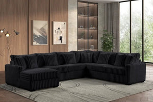 Solana Black Sectional