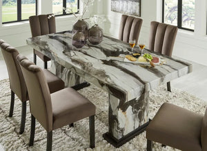 Ashley D581-26 Table and 6 Chairs Set