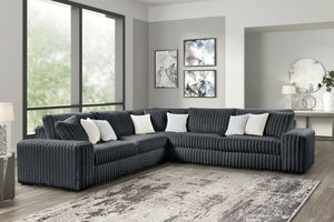 MARSHMALLOW Charcoal OVERSIZED Sectional