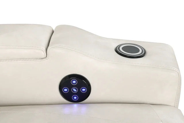 TOPGUN2 Ivory - Power Recliner (Bluetooth Speaker + Led Light) **NEW ARRIVAL**