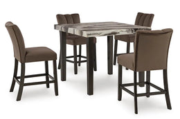 Ashley D581-13 Pub Table & 4 Chairs Set