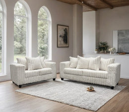 510-2PC Black - Sofa & Loveseat Set
