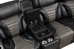 IBIZA POWER/POWER Black Reclining Sectional **NEW ARRIVAL**