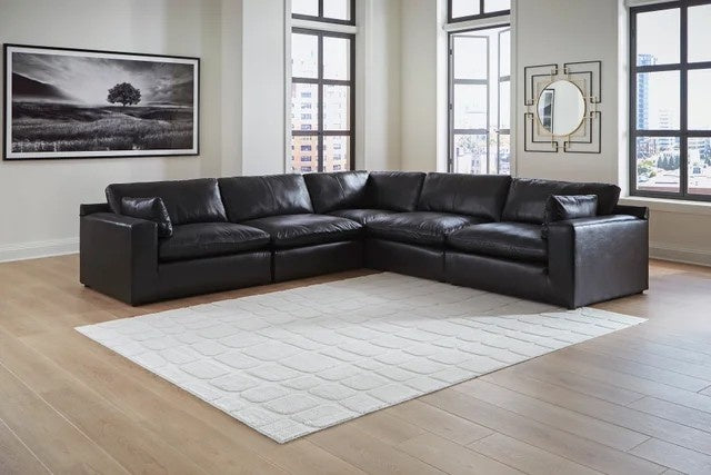 Ashley 309-02 - 5PC Genuine Leather Sectional Set **NEW ARRIVAL**