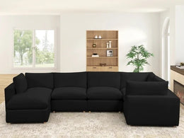XLCLOUD BLACK2 Sectional + Ottoman Set **NEW ARRIVAL**