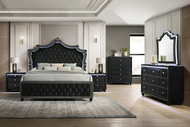 Kingdom Black 4PC OR 5PC Set - Queen, King **NEW ARRIVAL**
