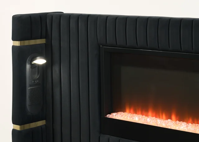 Romance2 Black Platform Bed - Queen, King **NEW ARRIVAL**