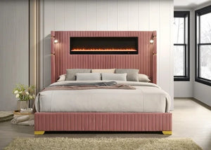 Romance2 Pink Platform Bed - Queen, King **NEW ARRIVAL**