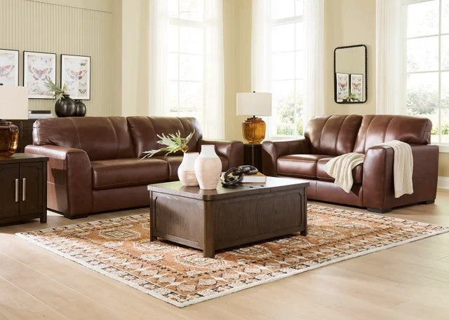 Ashley 729-07 Sofa & Loveseat Set (TOP-GRAIN) **NEW ARRIVAL**