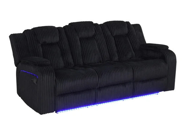 Hulk10 Black - 3PC Reclining Set **NEW ARRIVAL**