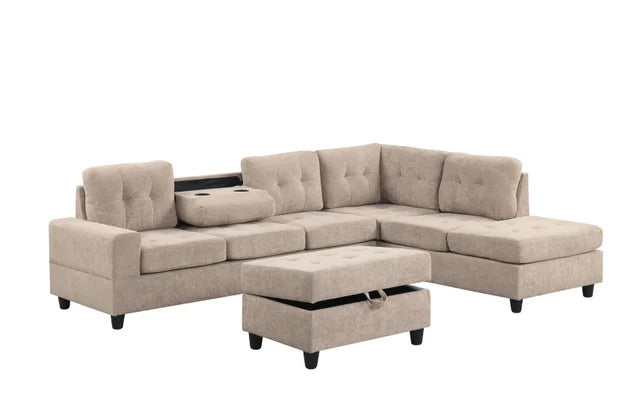 49Heights Reversible Sectional + Ottoman **NEW ARRIVAL**