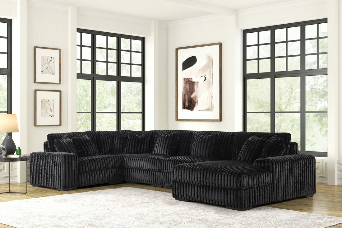 SEASONS2 5PC Oversized Sectional β FREE TV or Area Rug!