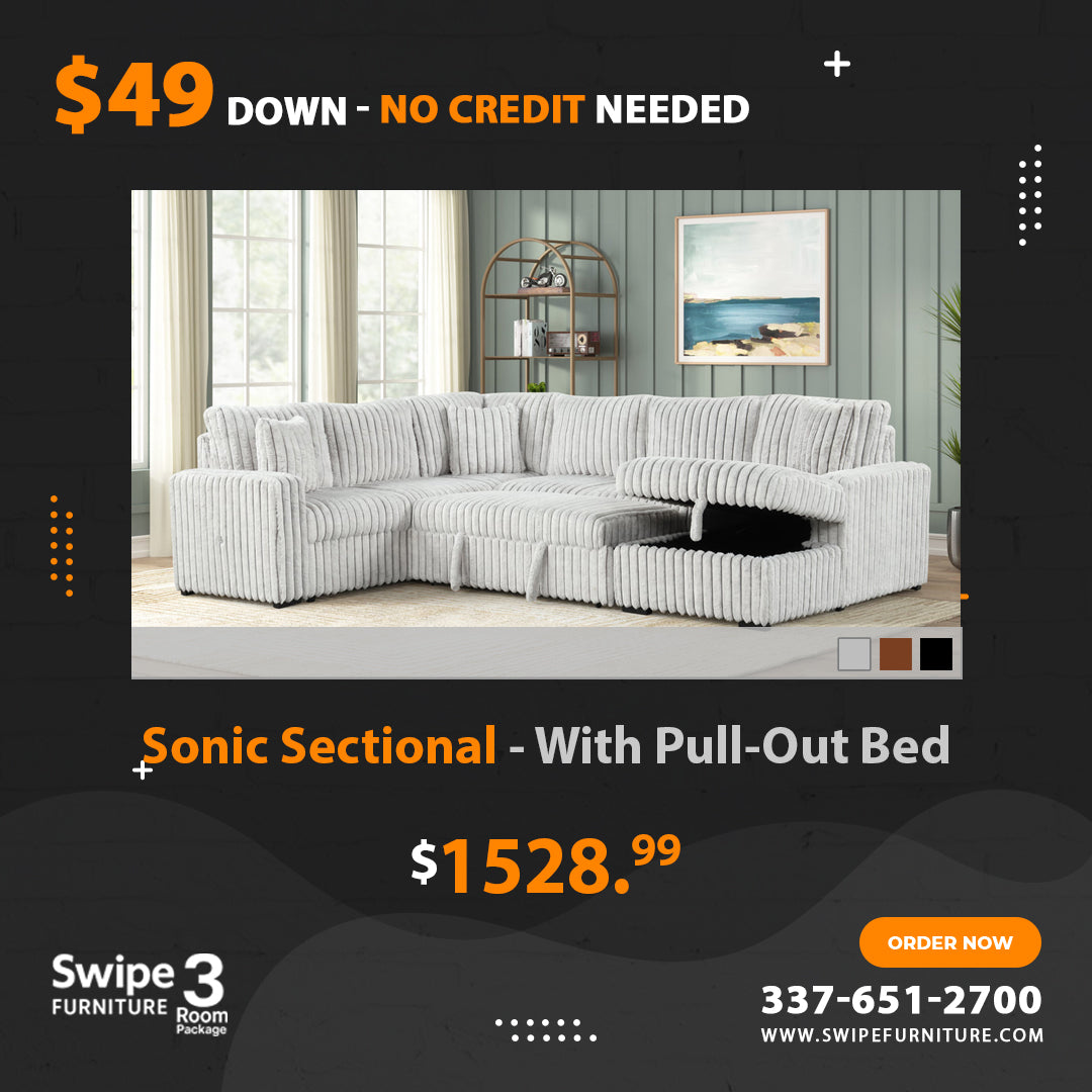 Sonic Sectional With Pull-Out Bed