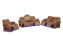 TOKYO 3PC Brown Power Reclining Set β FREE Rug or TV!