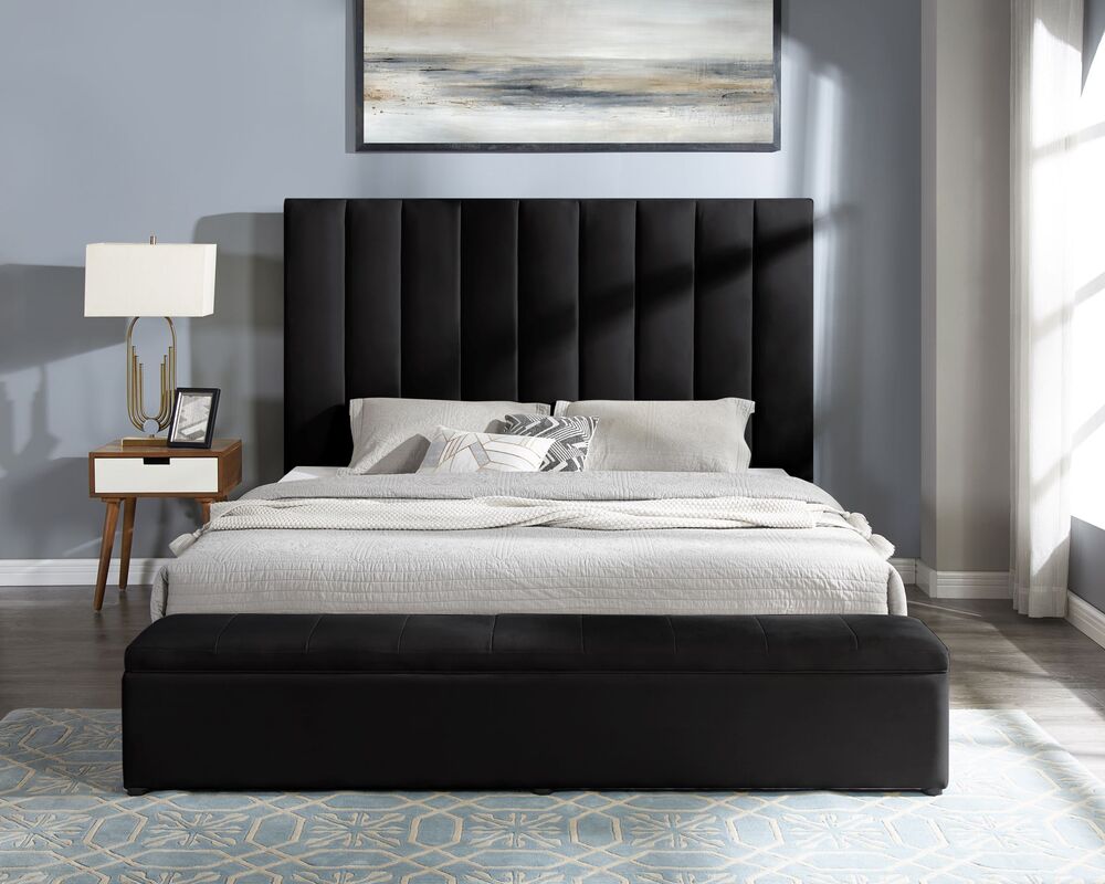 Valencia Velvet Platform Bed