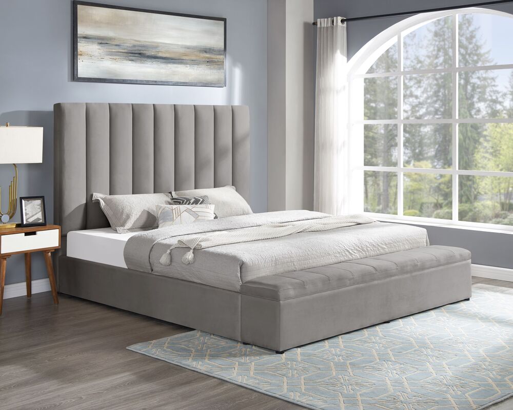 Valencia Velvet Platform Bed