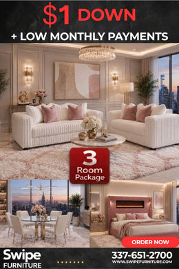 Zen White 3-Room Package - Free Mattress or 65" Smart TV!