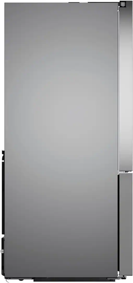Bosch - 100 Series 36 in. Wide 26 Cu. Ft. French Door Bottom Freezer Smart Refrigerator with External Ice and Water - Stainless Steel