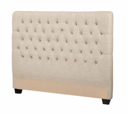 Chloe Upholstered California King Panel Headboard Oatmeal