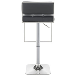 Alameda Adjustable Bar Stool Chrome and Black / Grey